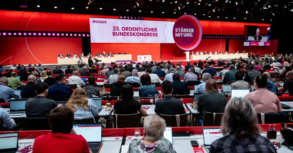 Le congrès de la confédération syndicale allemande (DGB) prend position contre la guerre