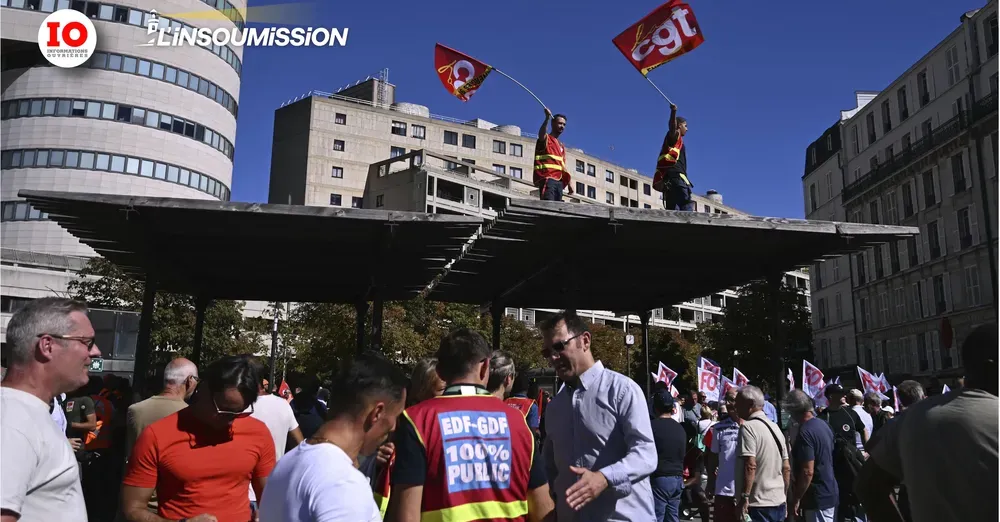 Puissant mouvement de grève à EDF